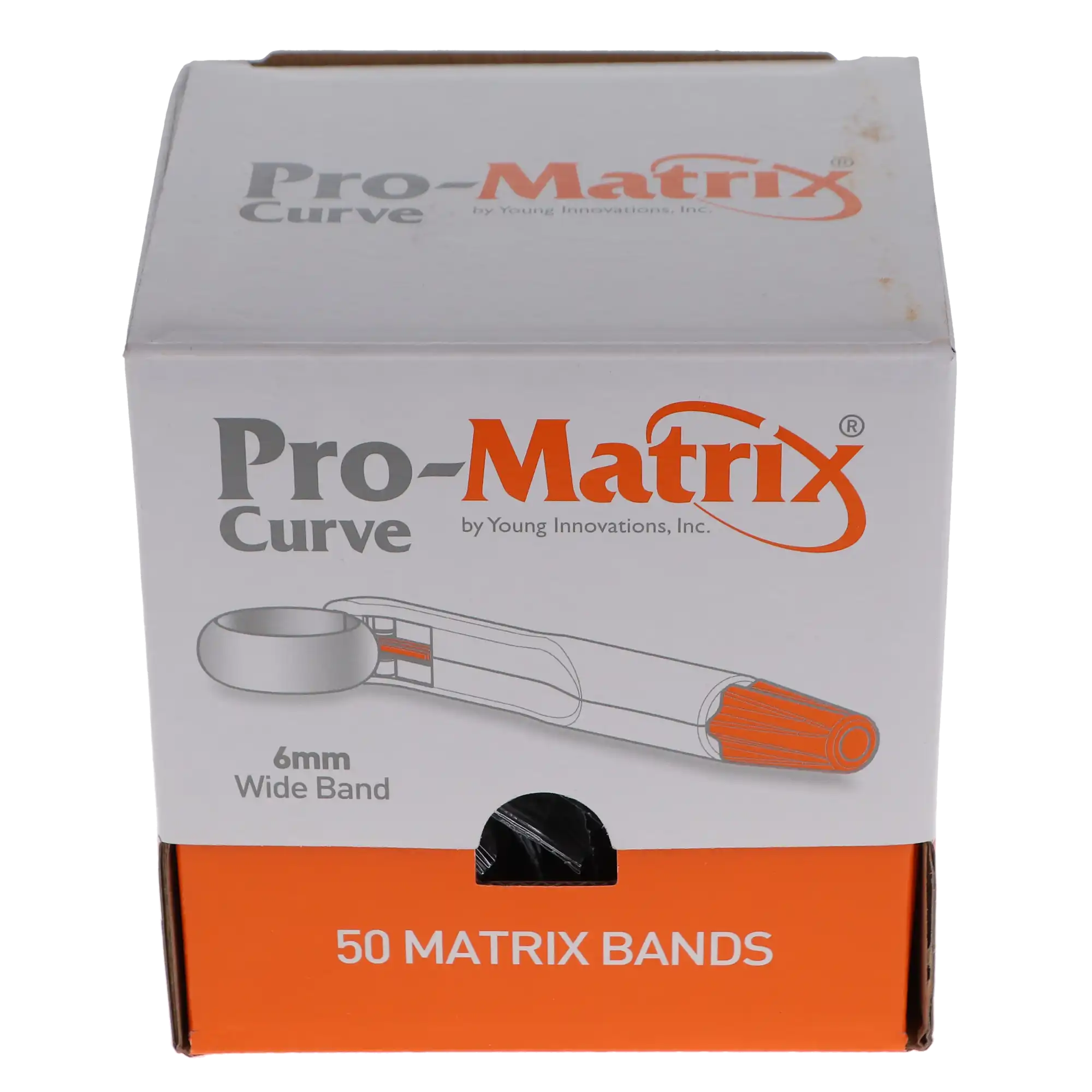 Young Dental Pro-Matrix Curve Contoured Matrix Band, Wide, 6 mm, Orange, 50/Box, 19006 thumbnail 12
