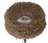 Meisinger Fuzzie Polishing Wheel, Coarse, Brown, 25mm, Handpiece, 5/Pkg, 253G-250-HP thumbnail 5