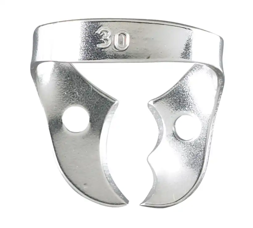 Miltex Rubber Dam Clamp #30, Upper Molar, Wingless, Stainless Steel, Single Clamp thumbnail 2