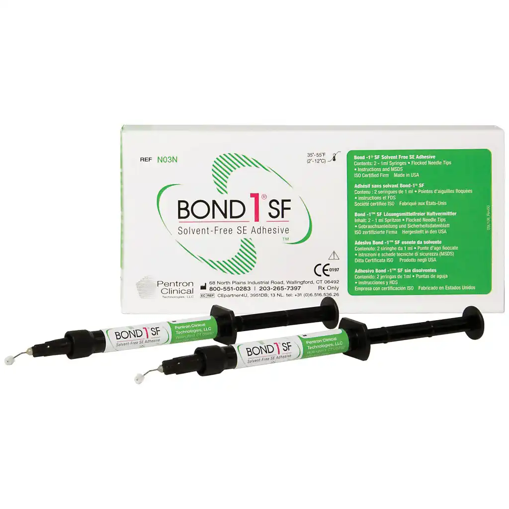 Bond-1 SF Solvent-Free Self-Etch Adhesive Syringe Kit, 2 x 1 ml Syringes with Flocked Needle Tips, N03N thumbnail 6