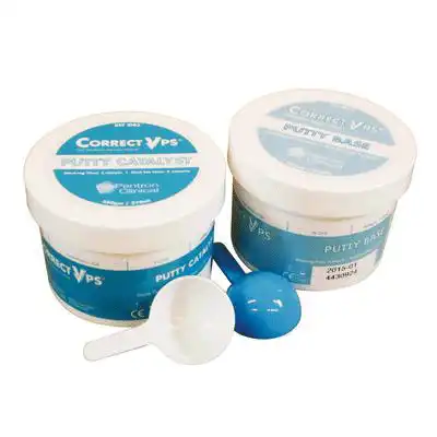Correct VPS Putty Kit, Heavy Viscosity Vinyl Polysiloxane Impression Material, 2 x 270 ml Jars (Base & Catalyst), Q03 thumbnail 2