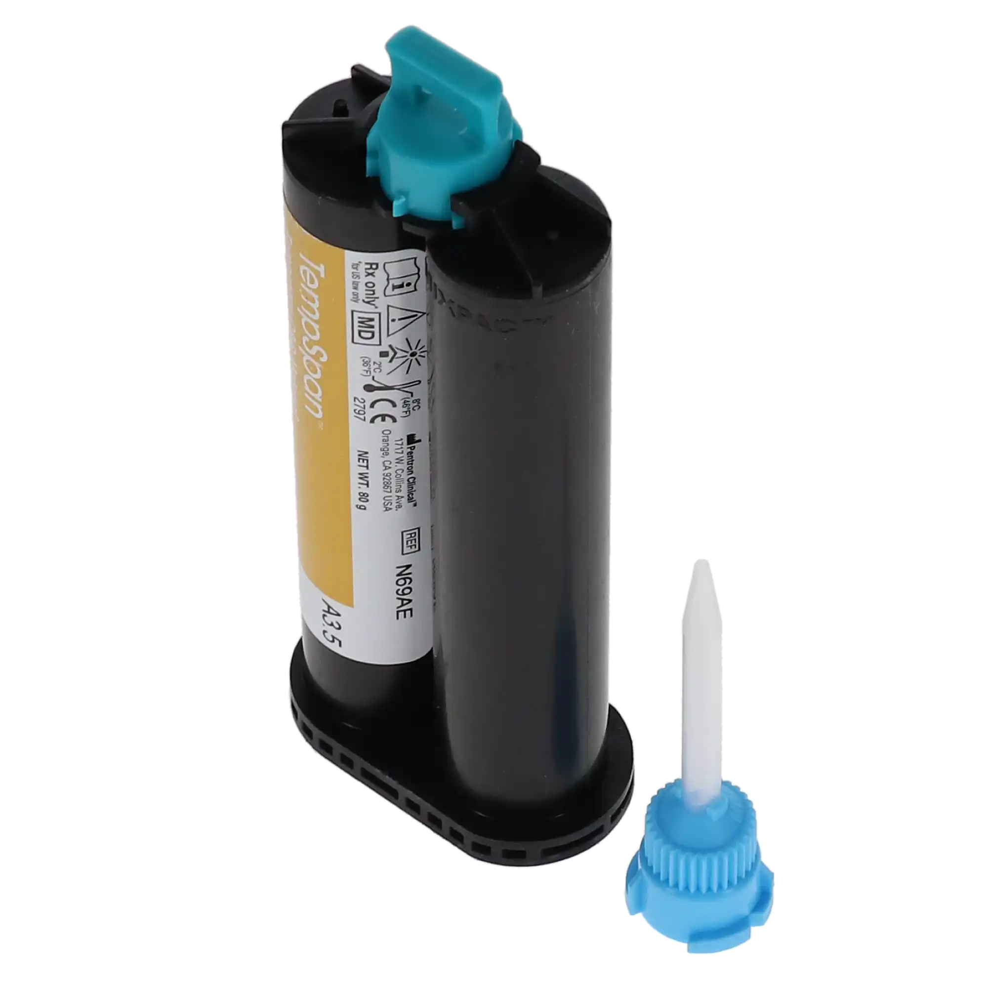 TempSpan Dual Cure Temporary Crown & Bridge Material, Cartridge Refill, 50 mL, Shade A3.5, 1/Pk, N69AE thumbnail 7