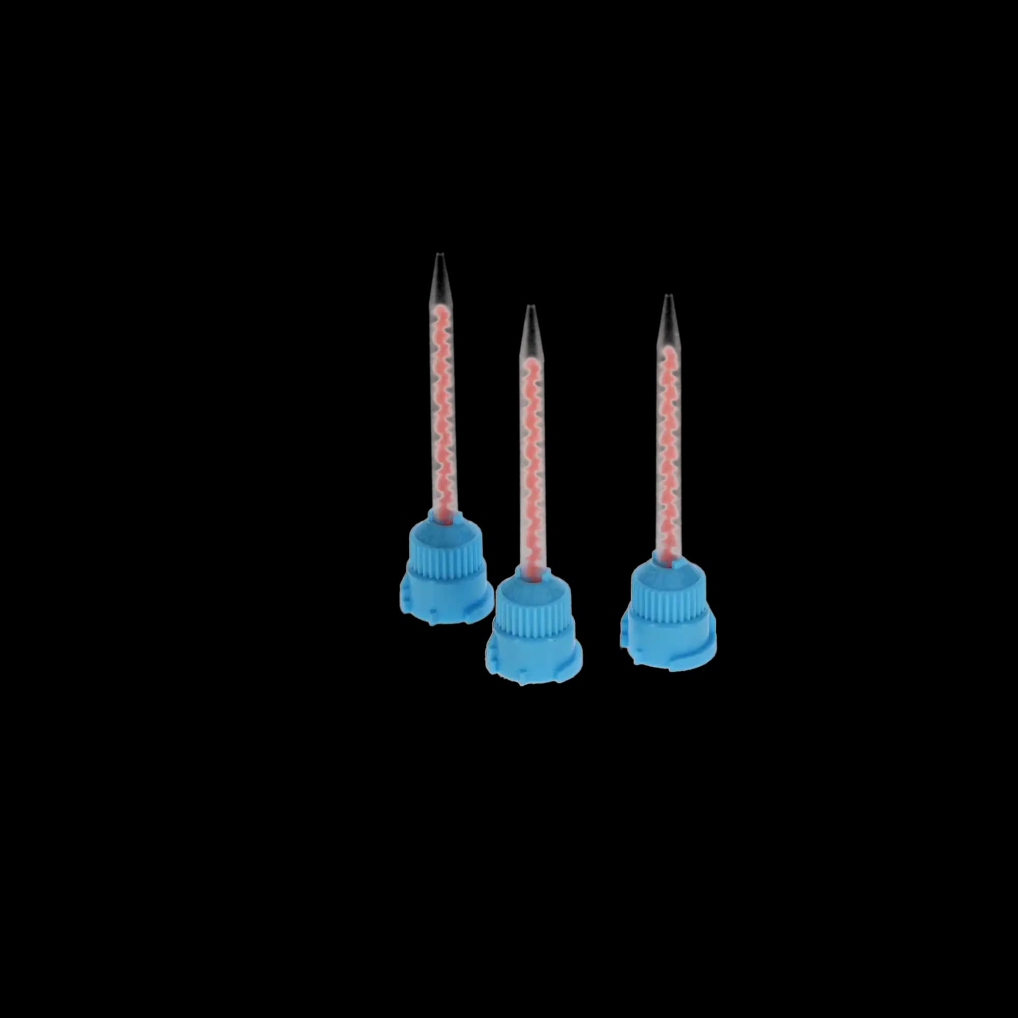 Defend HP Mixing Tips, Crown & Bridge Temporary Cement, 4:1/10:1, Blue/Orange, 25/Pk, VP8108 thumbnail 2
