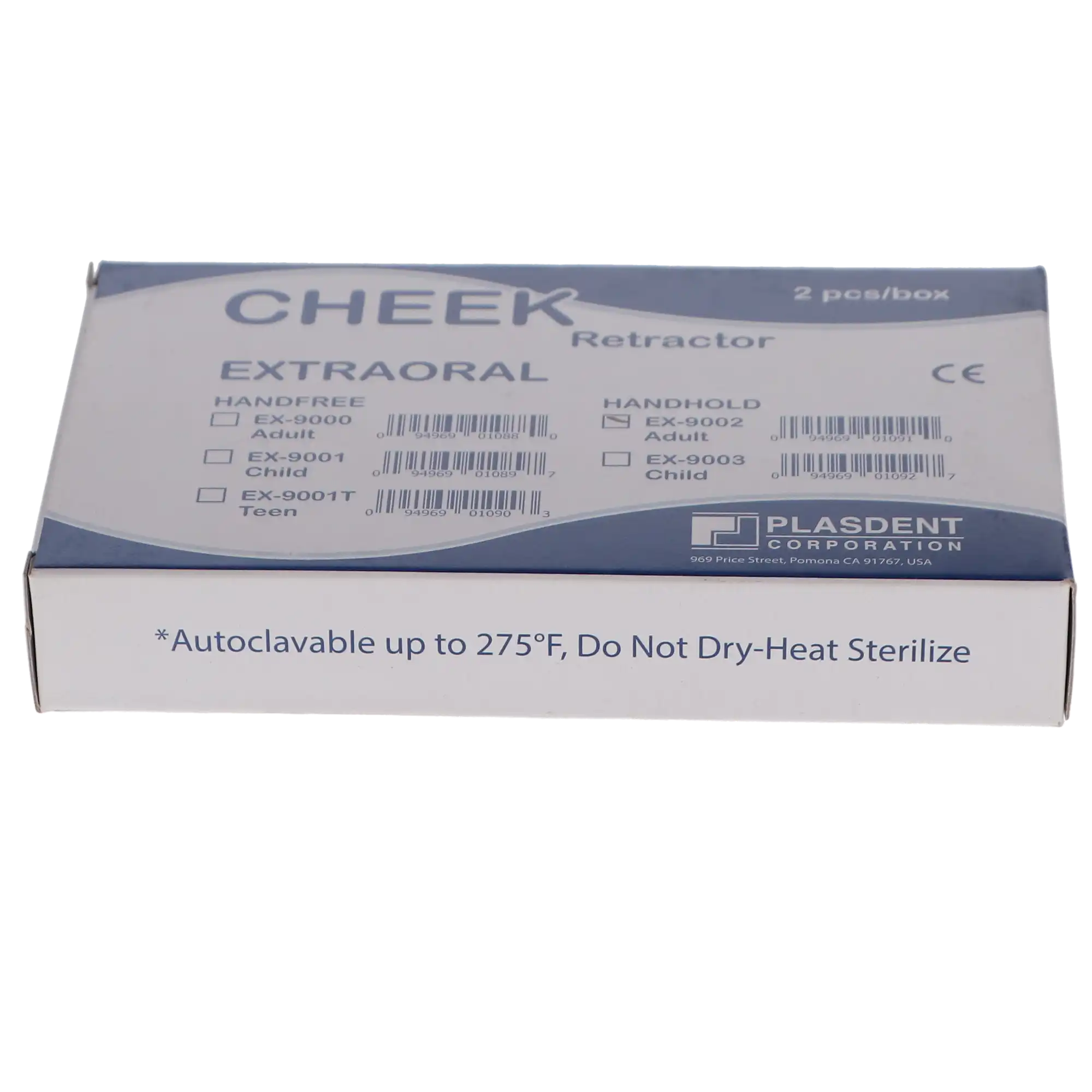 Extand Cheek Retractors, Handheld, Adult, Clear/Blue, 2/Pk, EX-9002 thumbnail 4