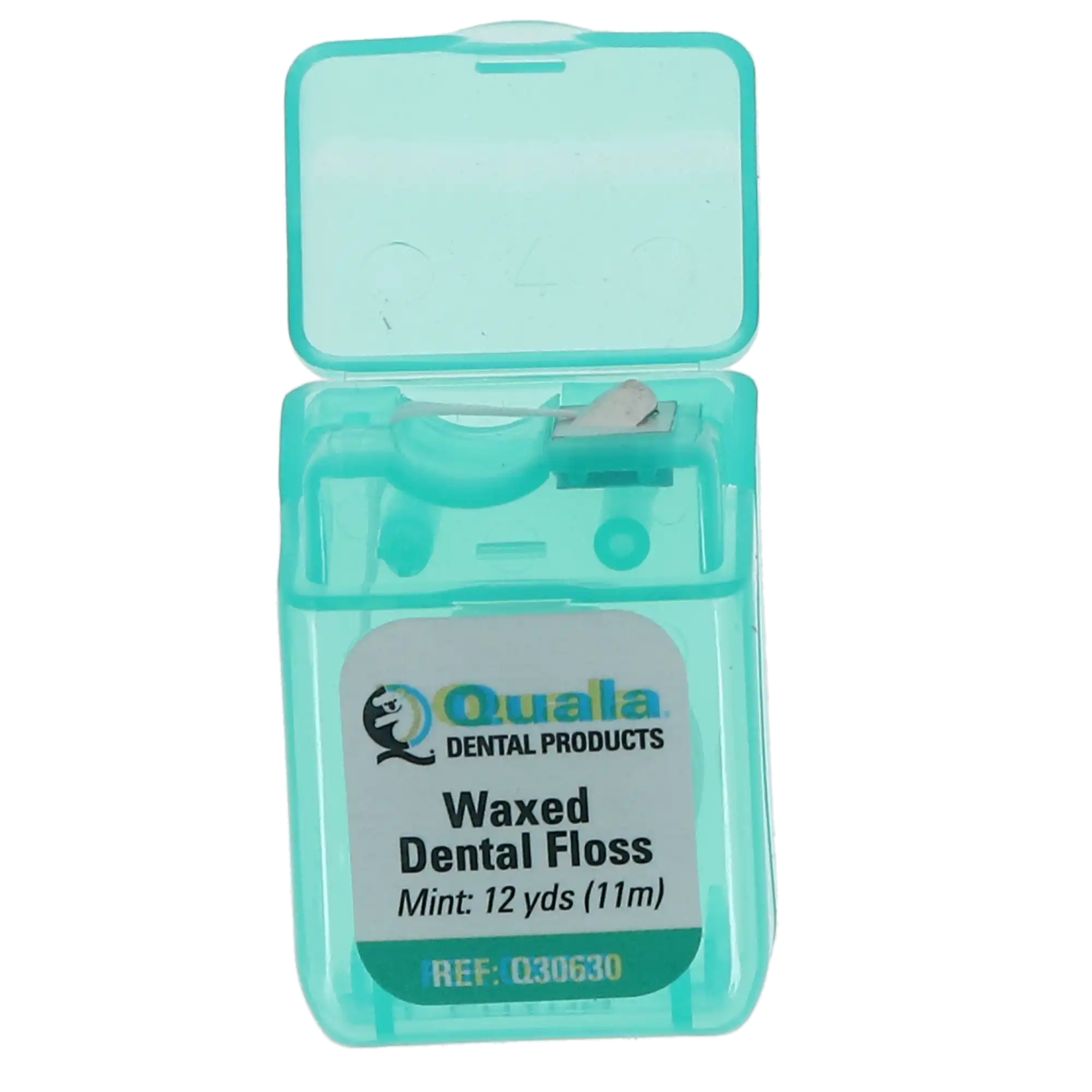 Quala Nylon Dental Floss, Waxed Mint, Shred-Resistant, 12 yds per Dispenser, 72/Bx, Q30630 thumbnail 5
