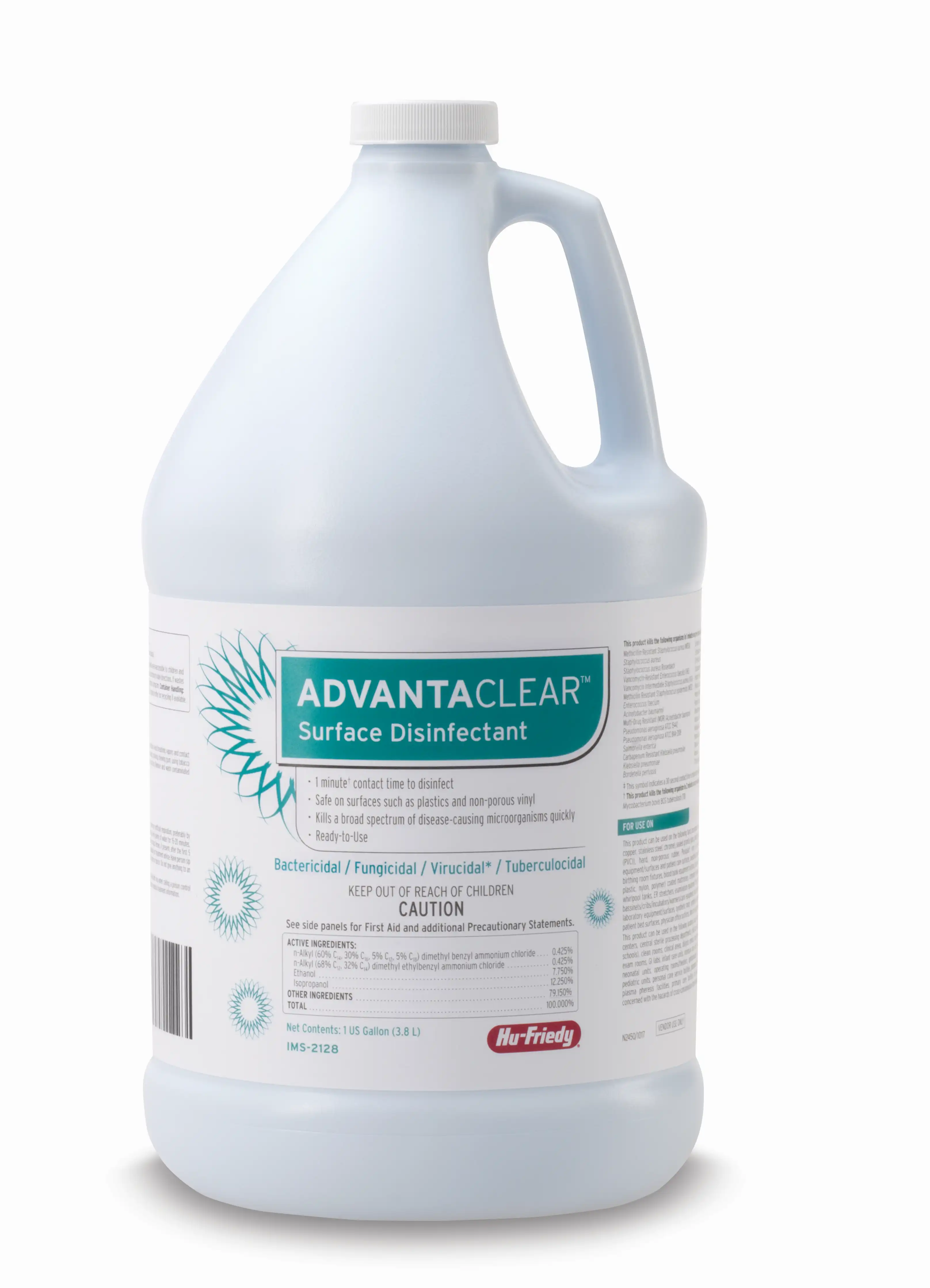 AdvantaClear™ Surface Disinfectant, Ready-To-Use Liquid, 1 Gallon Jug, Fragrance Free, IMS-2128 thumbnail 5