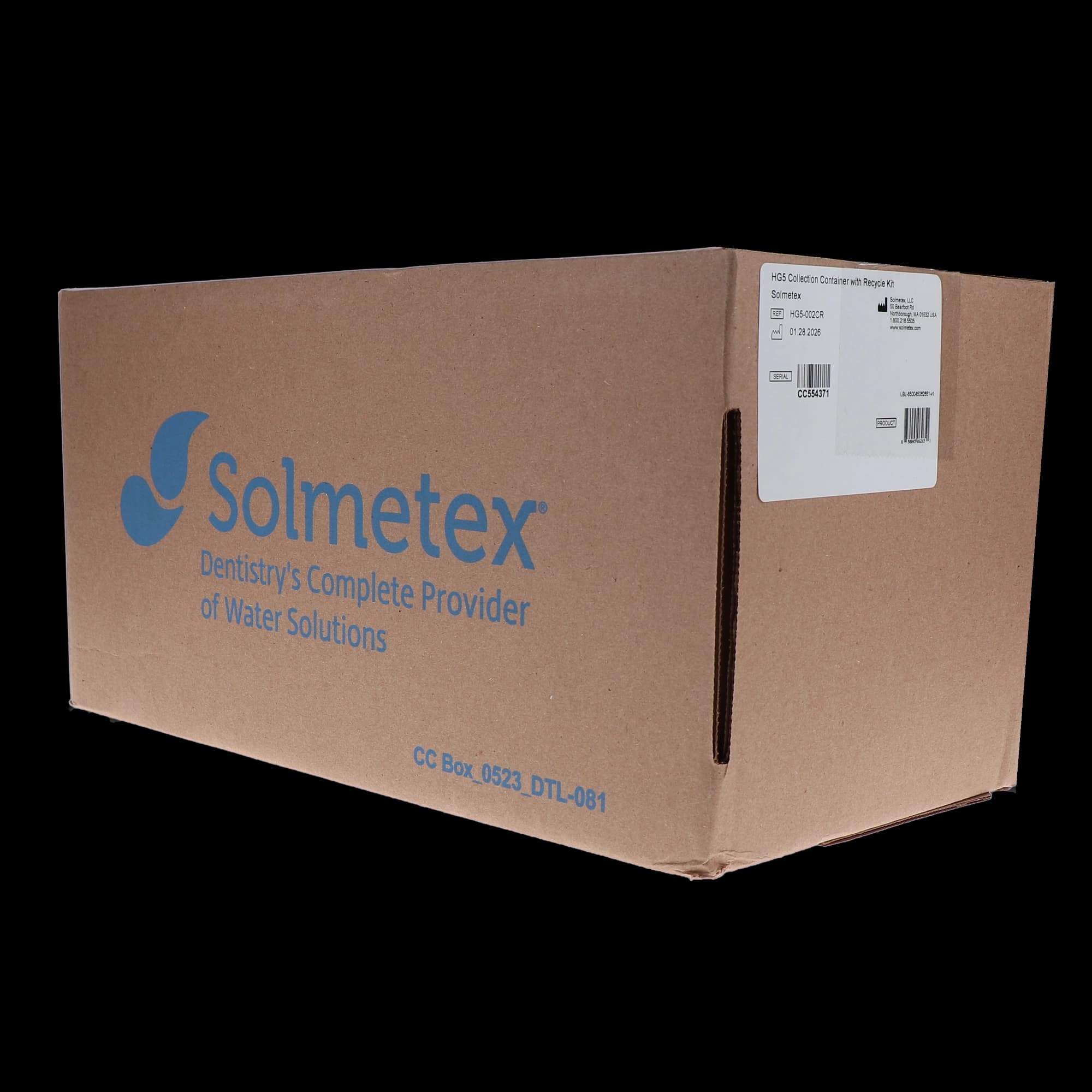 Solmetex Hg5 Replacement Collection Container with Recycle Kit, 1/Pk, HG5-002CR thumbnail 5