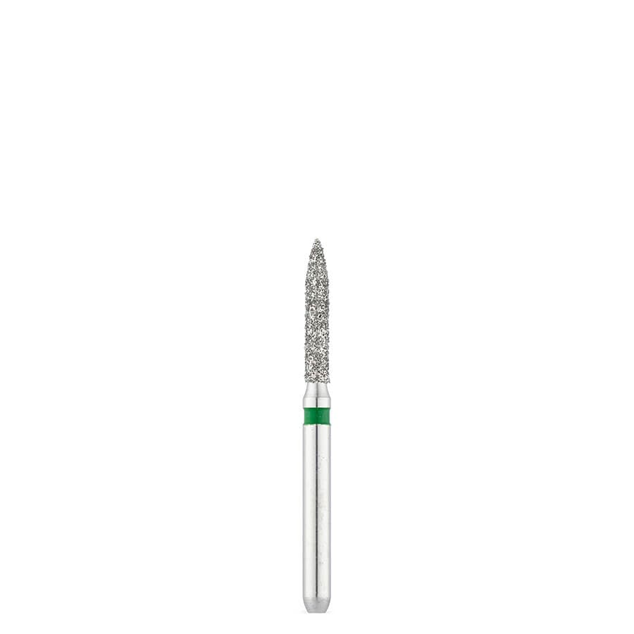 Brasseler FG Coarse Flame Diamond Bur, Size 014, 5/Pack, 6862.31.014 - 6862.31.014 FG Coarse Flame Diamond (5 Pack) - Image 1