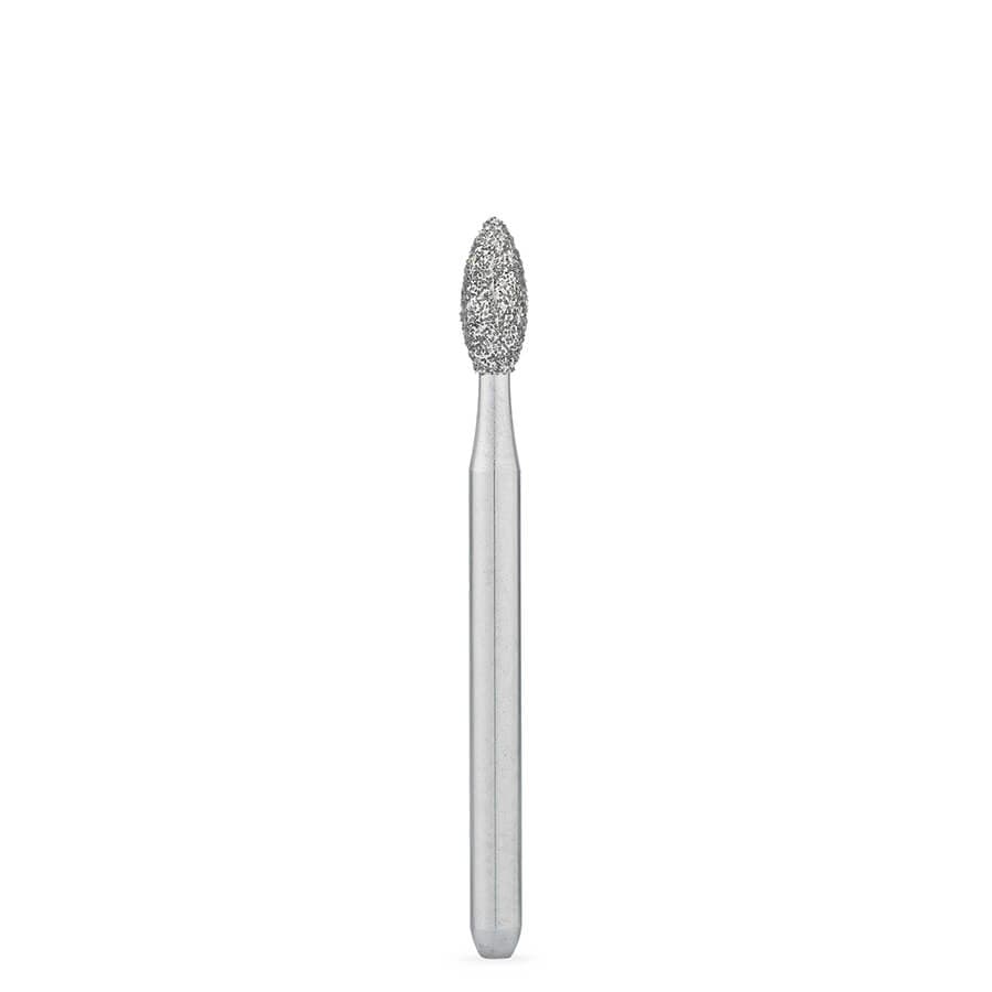 Brasseler 30009.31.006 FG Medium Football Diamond Bur, Friction Grip, Size 020, 5 Pack - 30009.31.006 Diamonds - Image 1