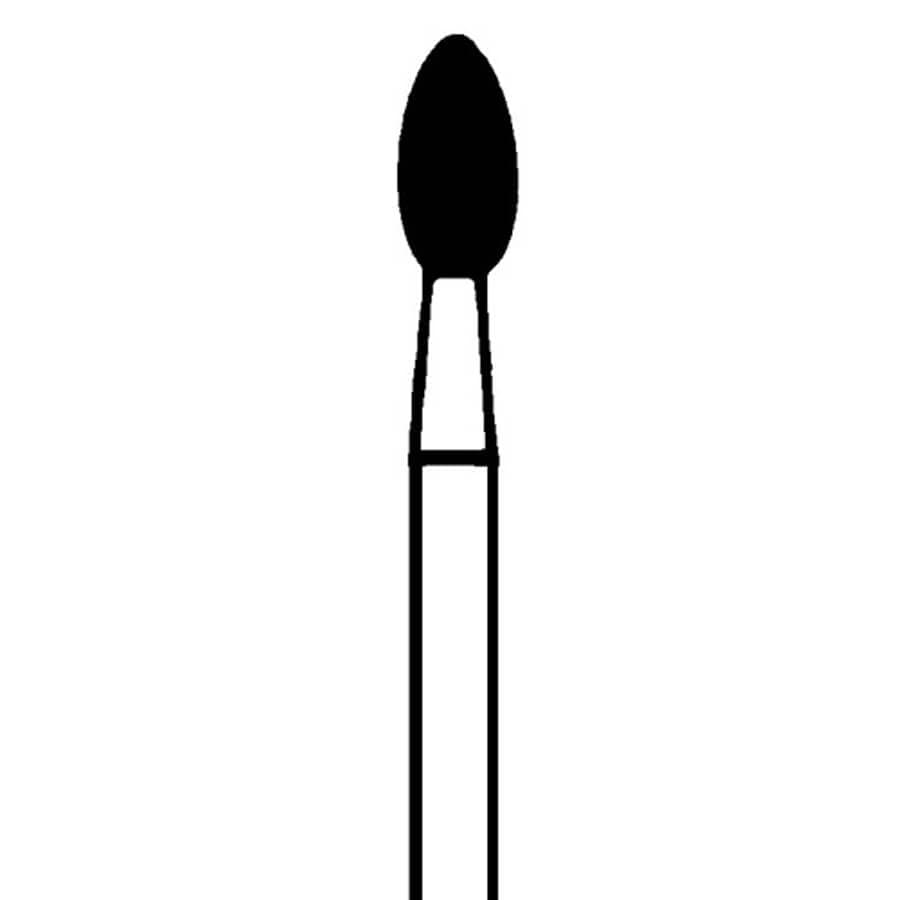 Brasseler 30009.31.006 FG Medium Football Diamond Bur, Friction Grip, Size 020, 5 Pack thumbnail 2