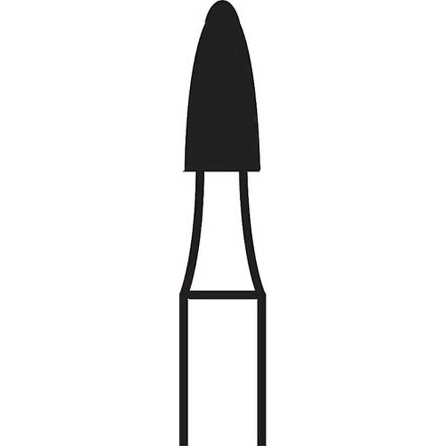 Brasseler USA 8274.31.016 FG Fine Flame Diamond Bur, 5 Pack, Size 016 thumbnail 2