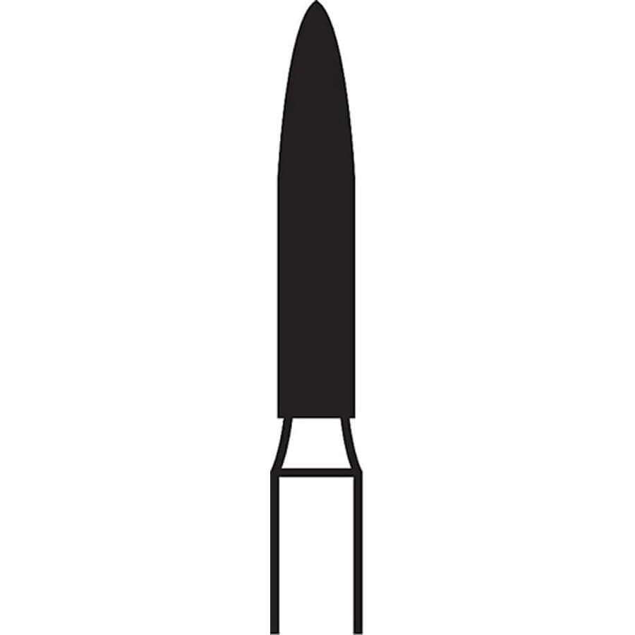 Brasseler FG Coarse Flame Diamond Bur, Size 014, 5/Pack, 6862.31.014 thumbnail 2