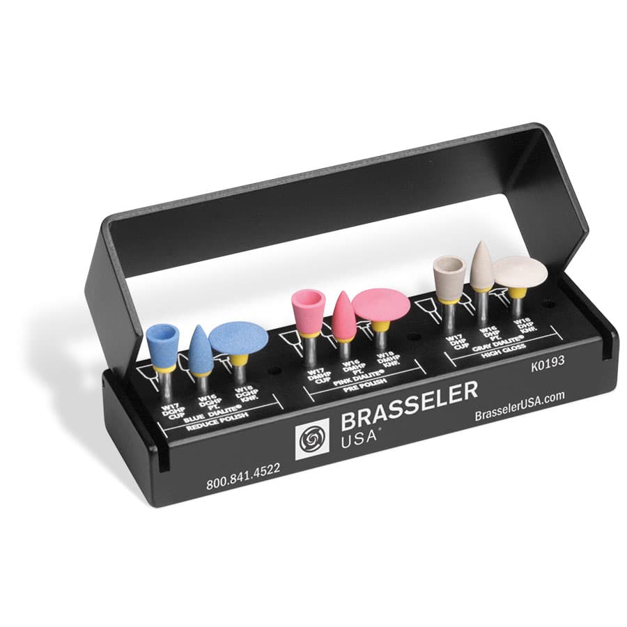 Brasseler Dialite HP Intra-Oral Porcelain Adjustment & Polishing Kit, K0193 - K0193 Dialite HP (High Performance) Intra-Oral Porcelain Adjustment & Polishing Kit - Image 1