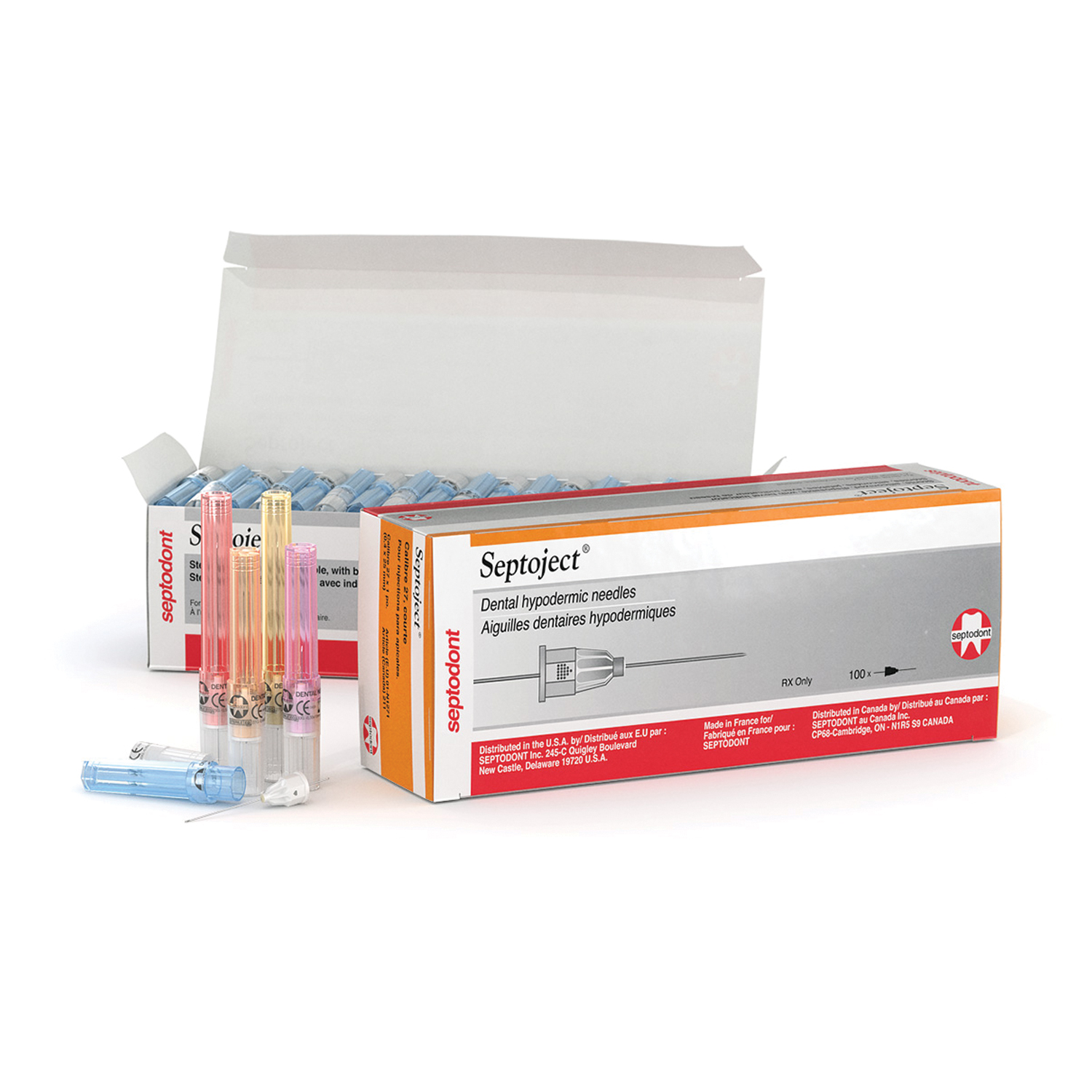 Septodont Septoject Dental Hypodermic Needles, 27 Gauge, Long (35mm), Yellow, Plastic Hub, Sterile, 100/Box, 01-N1272 thumbnail 17