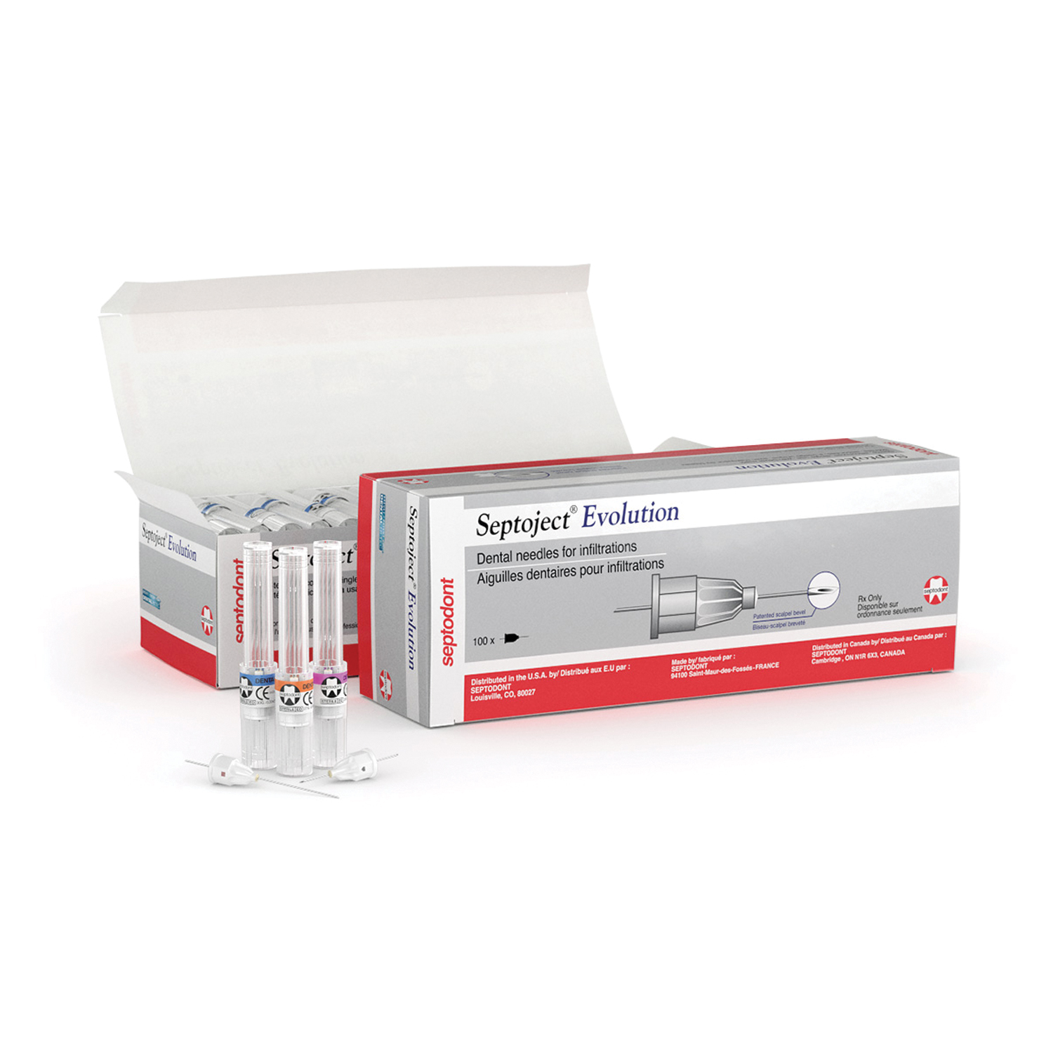 Septoject Evolution Dental Infiltration Needles, 27 Gauge, Short, 25 mm, Orange, 100/Box, 01N1600 thumbnail 9