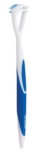 GUM 2-in-1 Tongue Cleaner, Brush & Scraper Combo, Assorted Colors (3 Red/3 Blue), 6/Pack, 760PB thumbnail 10