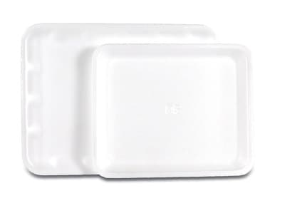 Microcare Disposable Flat Tray, 9 x 12.75 in, White, 125/Case - -Disposable Flat Tray 9x12.75 (125) White - Image 1