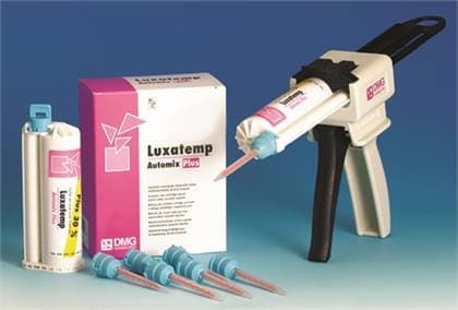 Luxatemp Automix Plus Temporary Crown & Bridge Material, Intro Kit, Shade A2, 76 g Cartridge, 15 Automix Tips, Type 50 Gun, 1 Kit, 110400 thumbnail 9