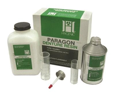 Paragon Veined Denture Base Powder & Liquid Kit, 1 lb - -Paragon Veined Powder & Liquid 1Lb - Image 1