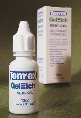 Temrex Gel-Etch Semi-Gel, 35% Phosphoric Acid Etching Gel, 6 g Syringe with 15 Needle Tips thumbnail 11