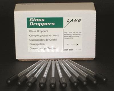 Lang Dental Glass Dropper, 107 mm Pipette with 30 mm Rubber Bulb, Standard Kit 10/Pk, #3100 thumbnail 6