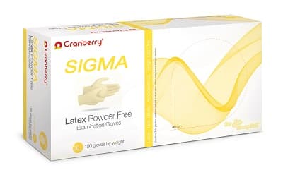 Cranberry® SIGMA Powder Free Latex Exam Gloves, Extra Small, White, 100/Box, CR5815 thumbnail 12