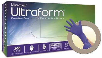 Ultraform® Powder Free Nitrile Exam Gloves, Extra Small, Cobalt Blue, Textured, Non-Sterile, 300/Box, UF-524-XS thumbnail 13