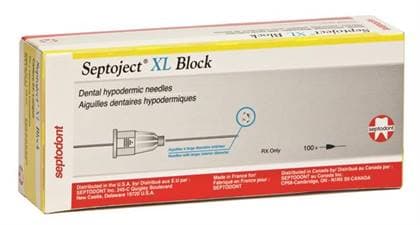 Septodont Septoject XL 27G Short Infiltration Dental Needles, Sterile, 100/Bx thumbnail 2