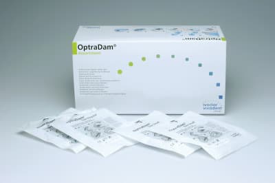 OptraDam Plus Preframed Rubber Dam, Latex, Small, 50/Box - OptraDam Plus Preframed Rubber Dam Latex Small Pkg/50 - Image 1