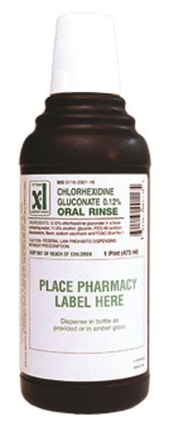 Xttrium Laboratories Chlorhexidine Gluconate 0.12% Oral Rinse, Mint/Peppermint, 16 oz (473 mL) Bottle, 1999PET16 thumbnail 2