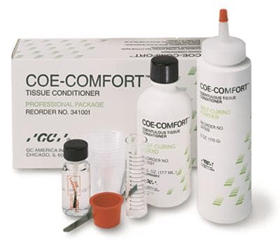 GC America COE-Comfort Self-Cure Chairside Edentulous Tissue Conditioner Liquid Refill, 1 Quart (32 oz), 341092 thumbnail 8