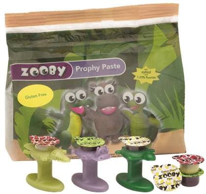Zooby Prophy Paste, Medium Grit, Growlin' Grape Flavor, 100 Unit-Dose Cups, 1.23% Fluoride, Xylitol, Gluten-Free, 602110 thumbnail 10