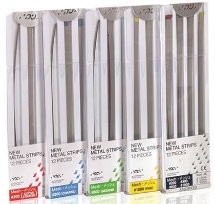 GC America Metal Finishing Strips, X-Coarse #200 Mesh (140 Micron), Red, Assorted Widths (2.6mm, 3.3mm, 4.0mm), 12/Pkg, #000251 thumbnail 8