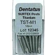 Dentatus Surtex Classic Titanium Post Refill, Medium 1 (M1), 1.05 mm x 9.3 mm, 12/Pack, TST-M1 thumbnail 7