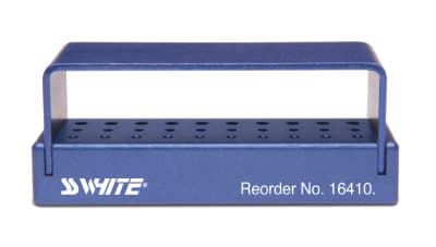 SS White Universal Bur Block, 30-Hole, 20 FG/10 RA, Blue, 1/Pk, 16410 thumbnail 6