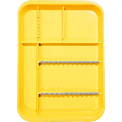 Zirc B-Lok Divided Setup Tray, Size B (Ritter), Neon Yellow, 13-3/8" x 9-5/8" x 7/8", 20Z451O thumbnail 6