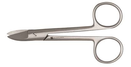 J&J Instruments Crown & Collar Scissors, 4.5" Curved, Stainless Steel, 1 Each, 12-020 thumbnail 9