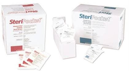 SteriPocket® Rayon/Poly Non-Woven 8-Ply Sterile Sponges, 2" x 2", 200 Packs/Box (2 Sponges per Pack) thumbnail 2