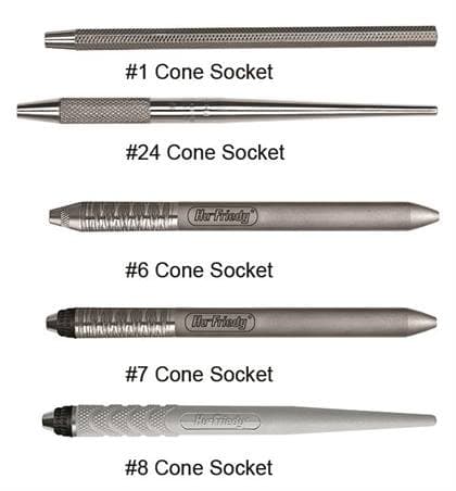 Hu-Friedy Cone Socket Mirror Handle #24 Round, Stainless Steel, Single End, MH24 thumbnail 11