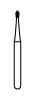 NTI 2-Piece Operative Carbide Bur, FG - Pear, #330, 0.8 mm Diameter, 1.6 mm Length, 100/Pkg, H330-FG100 thumbnail 5