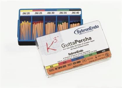 K3/K3XF Gutta-Percha Points, 0.06 Taper, ISO Size 20, Yellow, 50/Pk, 825-0620 thumbnail 12