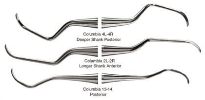 American Eagle Instruments Columbia 4L/4R Universal Curette, Double-Ended, EagleLite Resin Handle, Red, AECC4L-4RX thumbnail 6