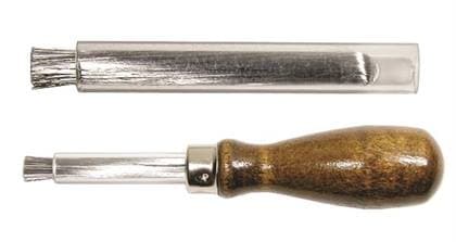 Grobet Steel Bur Cleaning Brush with Wood Handle, 5" Overall Length, 16.340 thumbnail 4