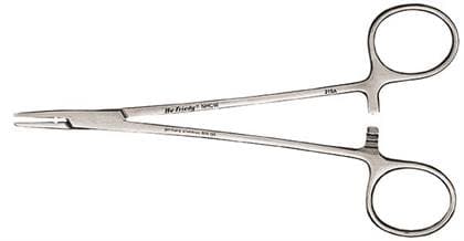 Hu-Friedy Crile-Wood Needle Holder, 15 cm (6"), Grooved, Tungsten Carbide, Serrated, NHCW thumbnail 7