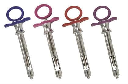 Miltex GripRite Aspirating Syringe, Petite, Cook-Waite, Blue Silicone Grips, 76-40 thumbnail 5