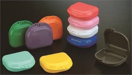Plasdent Chroma Retainer Box, Light Pink, 3-1/8"W x 3"L x 1"H, 12/Pk, CR20006X thumbnail 5