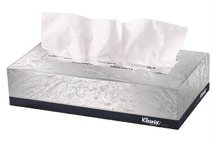 Kleenex Facial Tissue, White, 100 Tissues per Box, Case of 36 Boxes - -Kleenex Facial Tissue White, 100/bx, Case of 36 - Image 1