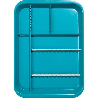 Zirc B-Lok Divided Setup Tray, Teal, Size B, 13-3/8" x 9-5/8" x 7/8", 1/Pk, 20Z451J thumbnail 7
