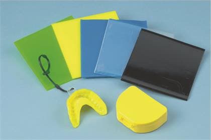 ProForm Mouthguard Resin Sheets, Yellow, 0.160" (4mm) Thick, 5" x 5", 25/Pkg, 9597760 thumbnail 3