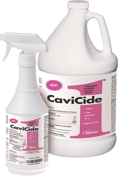 CaviCide1™ Surface Disinfectant Spray, 24 oz Bottle, Ready-to-Use, Low Alcohol, Fragrance-Free, EPA List N, 13-5024 thumbnail 3